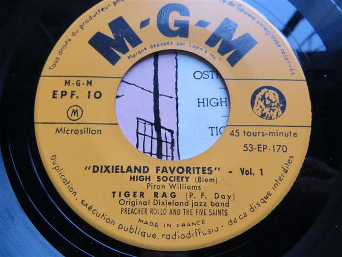 Dixieland Favorites - Preacher Rollo & the Five Saints - 7 Single
