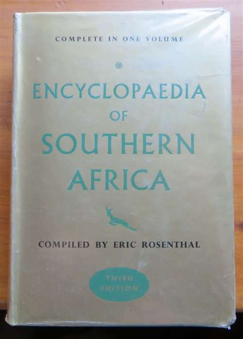 1965 Encyclopaedia of Southern Africa - Eric Rosenthal 3rd Ed. with Dustcover