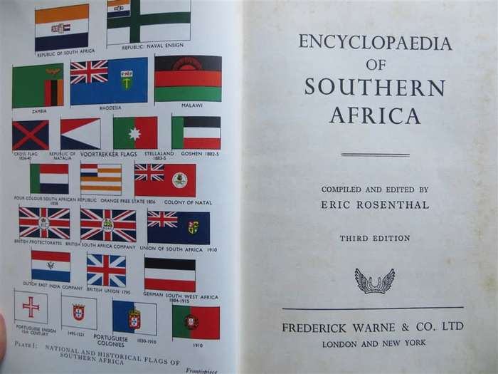 1965 Encyclopaedia of Southern Africa - Eric Rosenthal 3rd Ed. with Dustcover