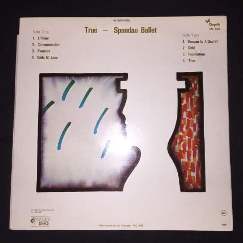 Spandau Ballet - True (LP) Vinyl Record (3rd Album)