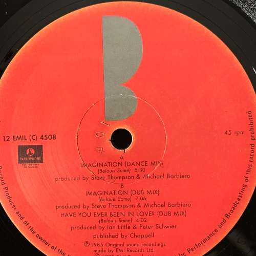 Belouis Some - Imagination (12") 45RPM Vinyl Record