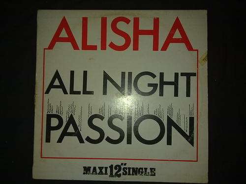 Alisha - All Night Passion (EP) Vinyl Record MAXI SINGLE