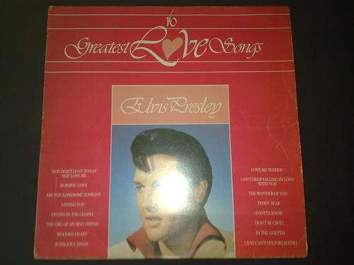 Elvis Presley - 16 Greatest Love Songs (LP) Vinyl Record