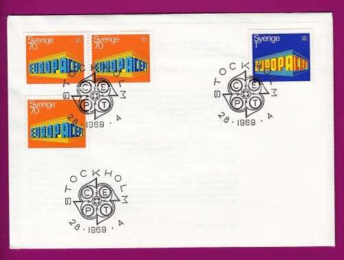 Sweden on Cover - 1969 - Europa