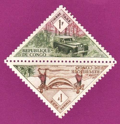 Congo - 1961 - Land Rover Triangle Stamp