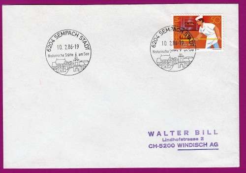 Switzerland on Cover - 1985 - Baker