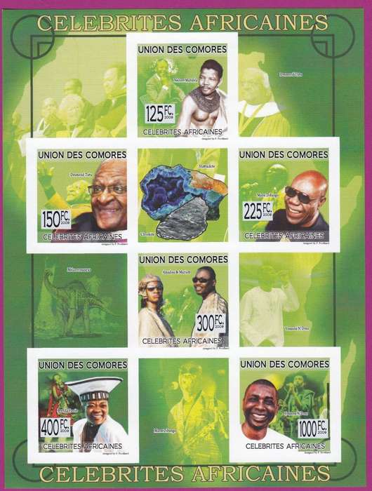 Comores - 2009 - Nelson Mandela Desmond Tutu Brenda Fassie