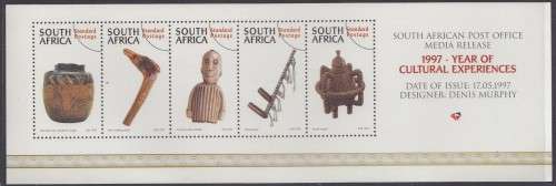 South Africa RSA - 1997 - MEDIA RELEASE - Cultural Experiences Artifacts
