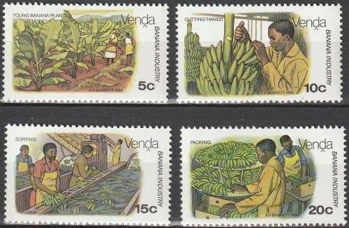 Venda - 1980 - Banana Industry - Complete Set
