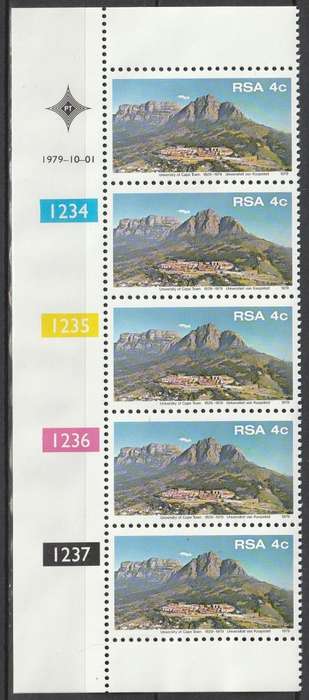 South Africa RSA - 1979 - Cape Town University 150th Anniversary - Control Block