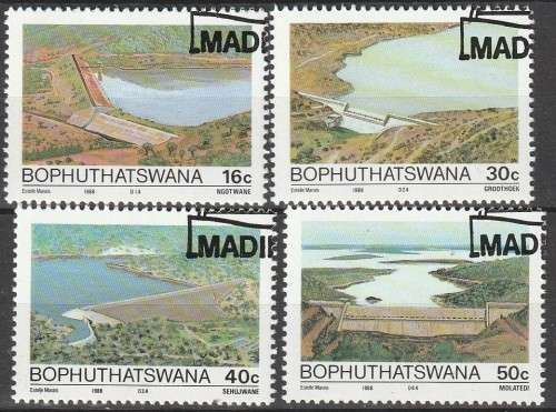 Bophuthatswana - 1988 - Dams, Water Conservation - Complete Set