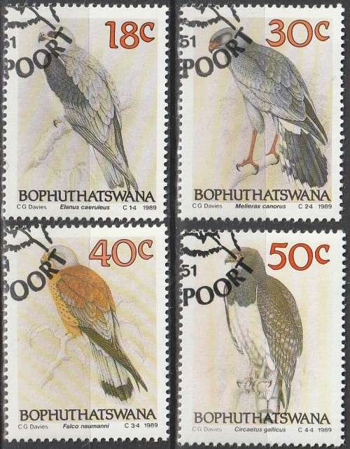 Bophuthatswana - 1989 - Birds of Prey - Complete Set