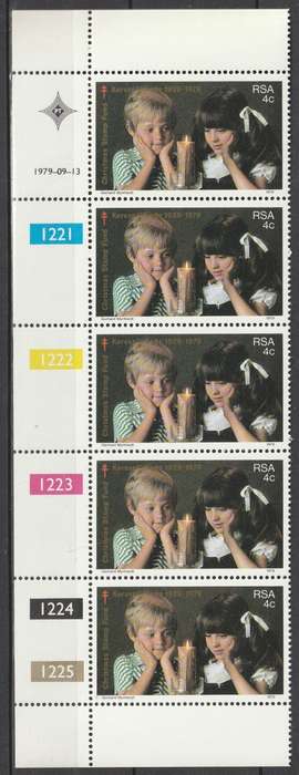 South Africa RSA - 1979 - South African Christmas Stamp Fund 50th anniversary - Control Block