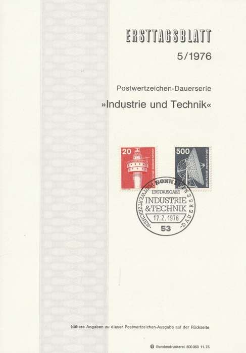 Germany West Federal - 1977 to 1987 - Industry and Technology - Part Set