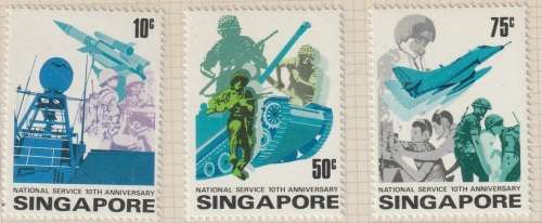 Singapore - 1977 - National Service 10th anniversary