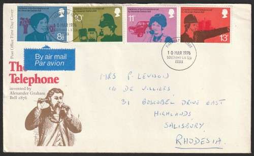 Great Britain QE II - 1976 - 1st telephone call by Alexander Graham