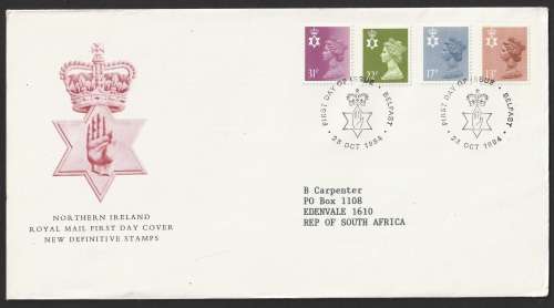 Great Britain QE II - 1984 - FDC - Regional Issues Machins Ireland Wales Scotland