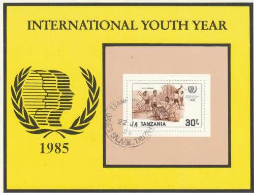 Tanzania - 1985 - Souvenir Sheet - International Youth Year
