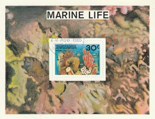 Tanzania - 1986 - Souvenir Sheet - Marine Life