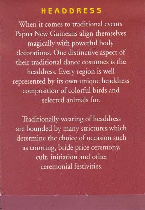 Papua New Guinea - Booklet - 2004 - Headdresses