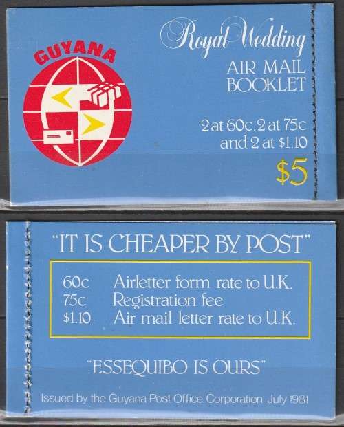 Guyana - 1981 - Royal Wedding Lady Diana Prince Charles - Booklet