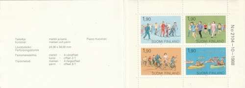 Finland - 1989 - Sport - Booklet