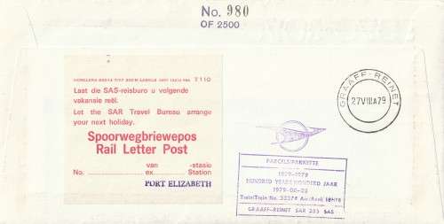 South Africa RSA - 1979 - South African Railways Centenary Port Elizabeth Graaff Reinet