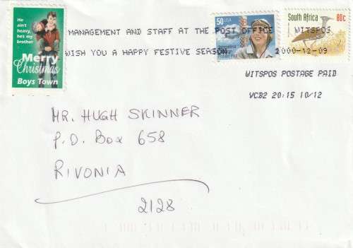 South Africa RSA cover - 1998 (2000) - USA Cochran Definitive Kori Bustard Boys Town Cinderella