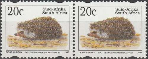 South Africa RSA - 1993 (1997) - Sixth 6th Definitive Endangered Fauna - 20c Hedgehog