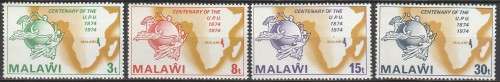 Malawi - 1974 - 100 Years UPU Universal Postal Union