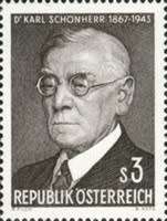Austria - 1967 - 100th Anniversary of the Birth of Dr Karl Schonherr