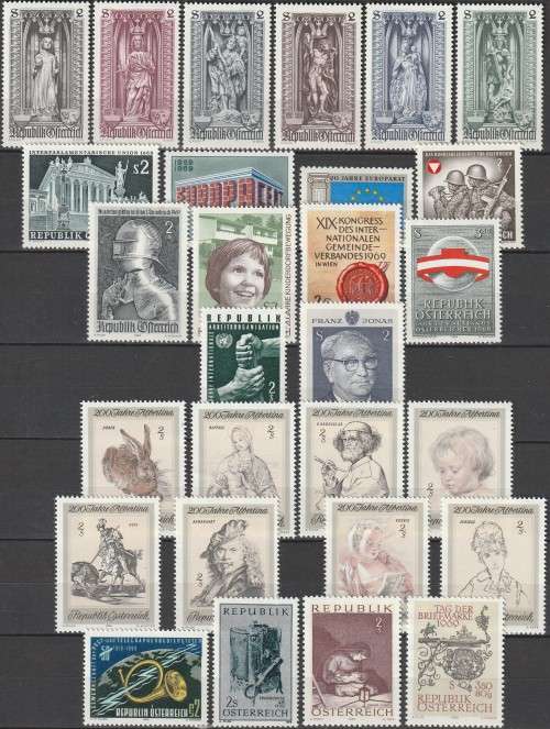 Austria - 1969 - Commemorative Year Set Complete