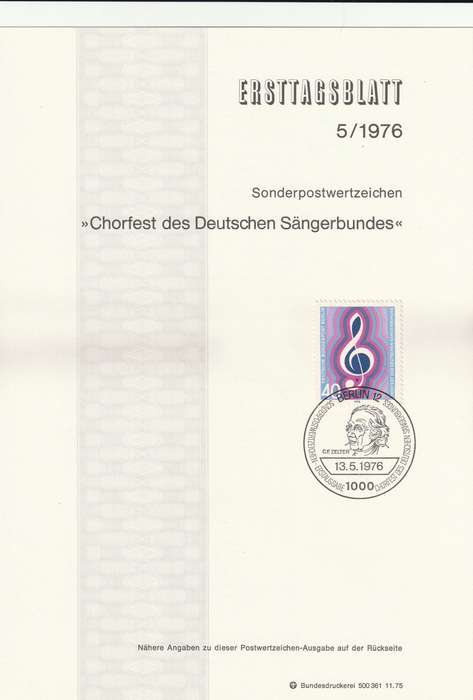 Germany - Berlin - 1976 - German Choir Festival