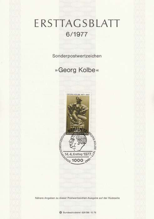 Germany - Berlin - 1977 - Georg Kolbe sculptor