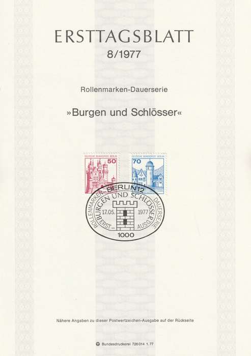 Germany - Berlin - 1977 - Definitive Castles