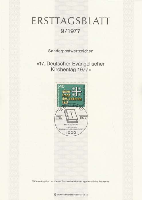 Germany - Berlin - 1977 - 17th meeting of German Protestants