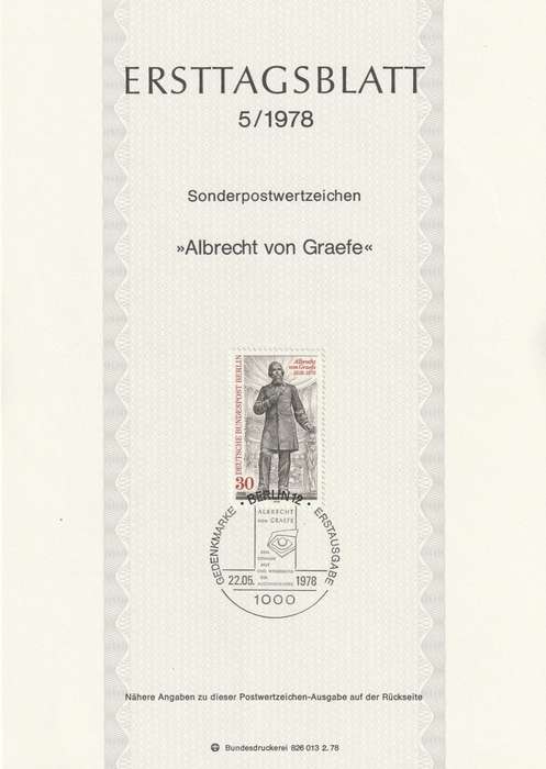 Germany - Berlin - 1978 - Albrecht von Graefe Ophthalmologist