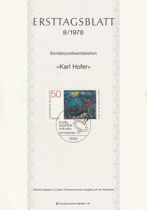 Germany - Berlin - 1978 - Karl Hofer Painter