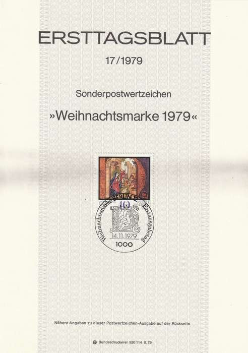 Germany - Berlin - 1979 - Christmas Medieval manuscript