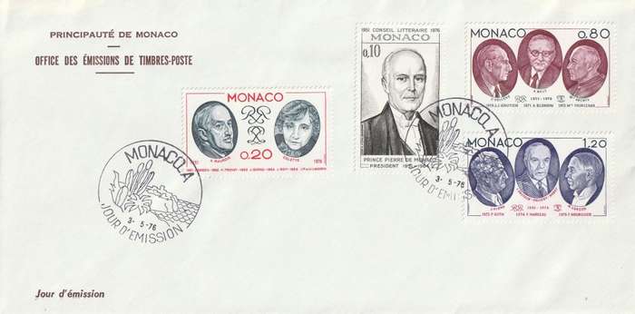 Monaco - 1976 - Literary Council of Monaco 25th anniversary (2 covers)