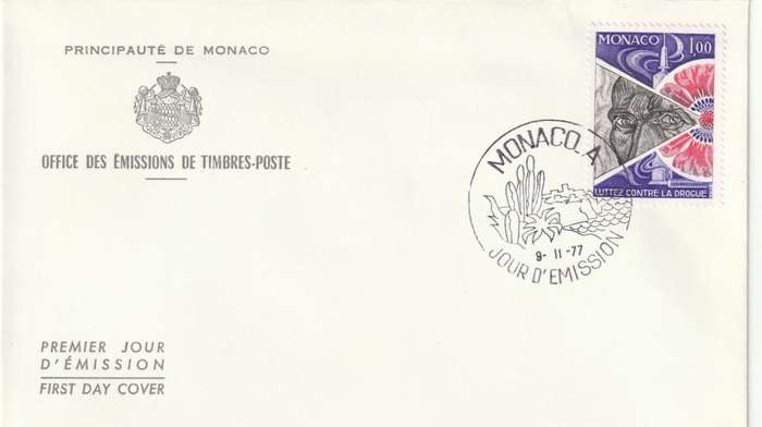 Monaco - 1977 - Fight against drug abuse