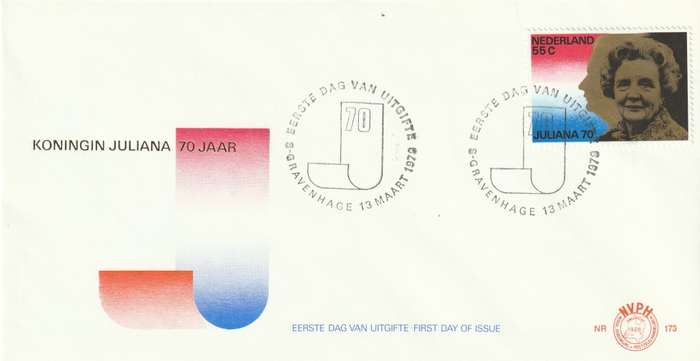 Netherlands - 1979 - 70th birthday of Queen Juliana