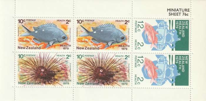 New Zealand - 1979 - Health Sea Creatures