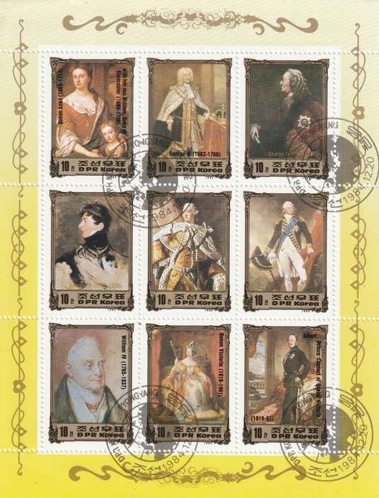 North Korea DPR - 1984 - European Royalty British Monarchs