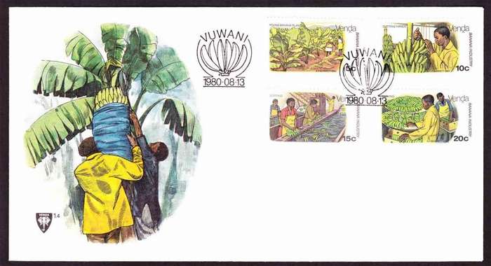 Venda - 1980 - Banana Industry Fruit - First Day Cover - Small