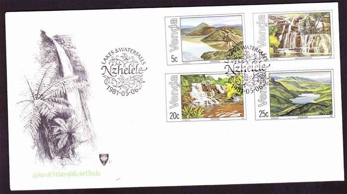 Venda - 1981 - Lakes and Waterfalls - First Day Cover - Small