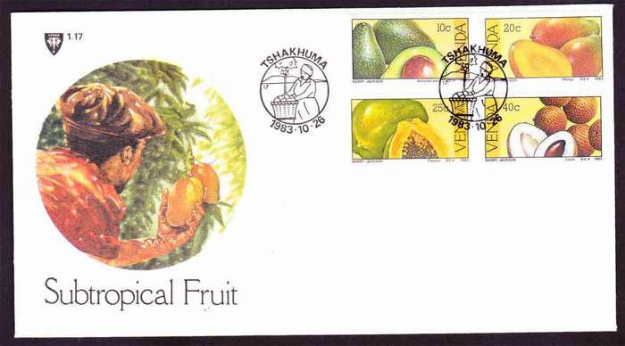 Venda - 1983 - Subtropical Fruit Fruits - First Day Cover - Small