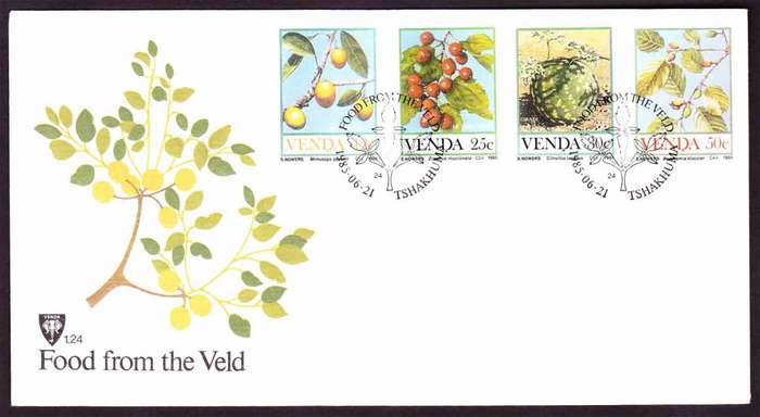 Venda - 1985 - Food Fruit from the veld Fruits - First Day Cover - Small