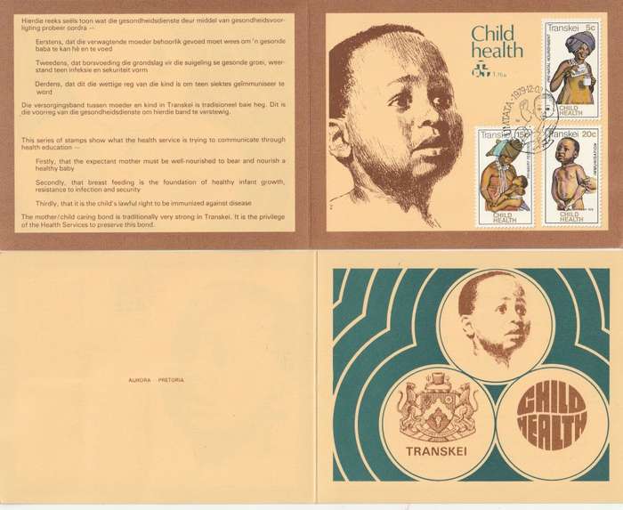 Transkei - 1979 - Child Health Care - First Day Collectors Small Card