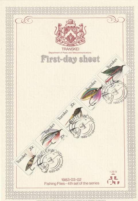 Transkei - 1983 - Fishing Flies Angling - First Day Sheet - Medium